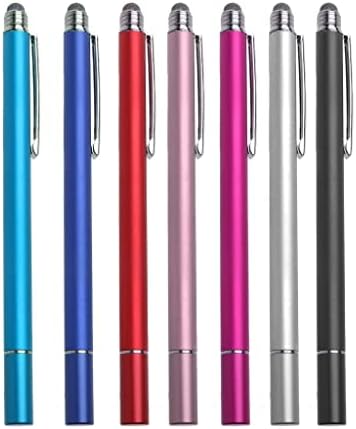 עט חרט בוקס גלוס תואם ל- Xiaomi Redmi K40 - חרט קיבולי DualTip, קצה סיבים קצה קצה קיבול עט עט עבור Xiaomi Redmi K40 - מכסף מתכתי