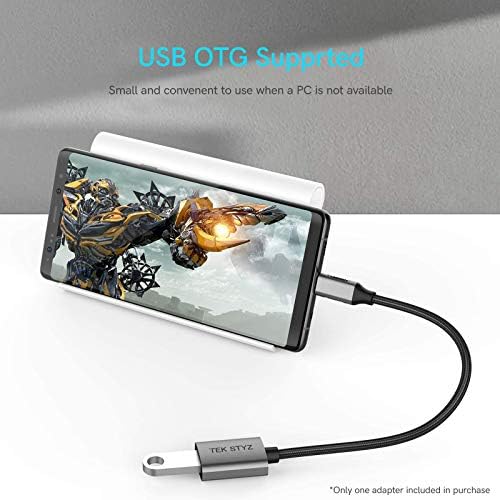 מתאם Tek Styz USB-C USB 3.0 תואם ל- Xiaomi Redmi Note 11 4G OTG Type-C/PD ממיר USB 3.0 נשי.