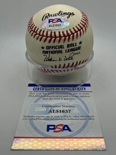 שודדי ג'ים ליילנד נמרים חתימת חתימה רשמית MLB בייסבול PSA DNA - כדורי בייסבול חתימה