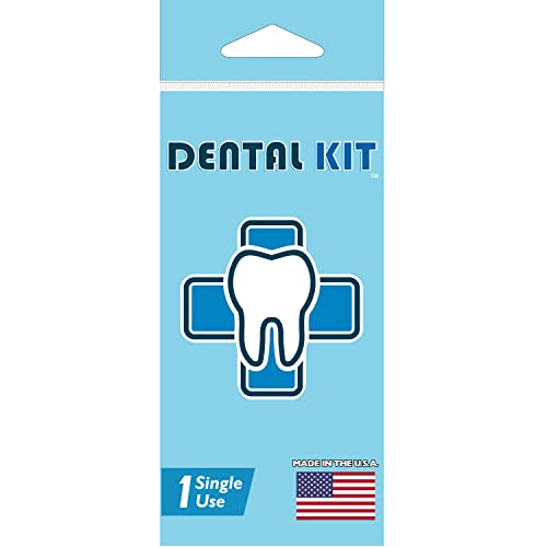 ערכת שיניים של Potty Pack ערכה ניידת לשימוש יחיד עם מברשת שיניים נסיעה, רסק שיניים, חוט דנטלי ובחירות שיניים בטעם מנטה - יחידה אחת