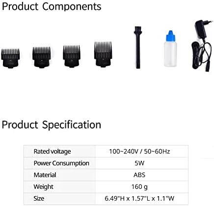טולגיגס שיער אלקטרוני וקוצץ חיות מחמד 100 ~ 240 וולט בקרת להב חיתוך מדויק תוצרת קוריאה