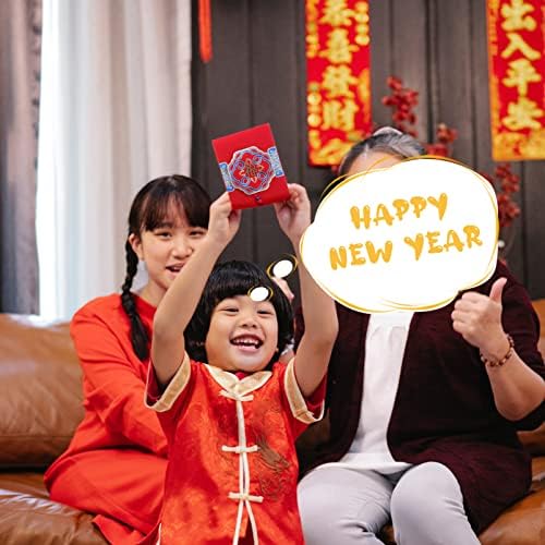 קבילוק 6 יחידות סיני חדש שנה אדום מעטפה עם גדילים אדום פו אופי מנות לאי לראות הונג באו מזל כסף שבוי כיס עבור 2022 שנה של נמר אביב פסטיבל