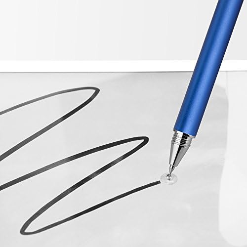 עט חרט בוקס גלוס תואם ל- Sgin Kids Tablet Android 12 C8 - Finetouch Capacitive Stylus, Super Precise Stylus Pen - Metallic Silver