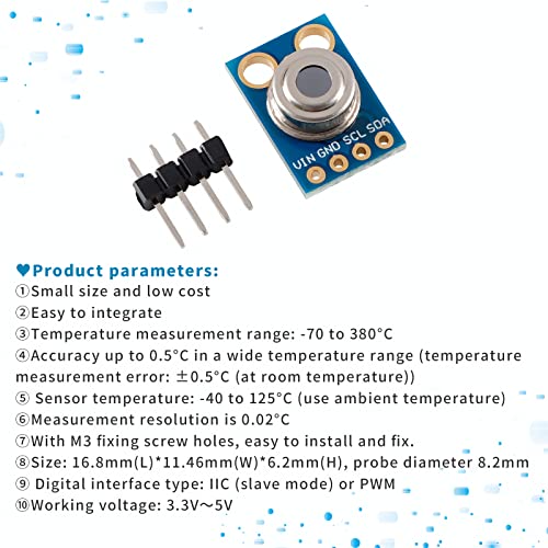 EC קונה GY-906 MLX90614 ללא קשר IR IR טמפרטורה מודול טמפרטורה מודול IR רכישת טמפרטורה מודול דיוק גבוה