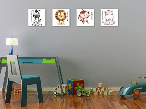 ביופו ילדים קיר אמנות בד הדפס בעלי חיים ציור תמונה לבנים בנים ילדים ילדים עיצוב קיר בחדר שינה