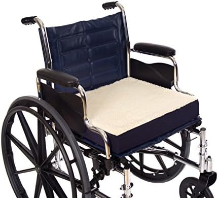 אספקה ​​רפואית חיונית כרית כסא גלגלים מכוסה, 18 אינץ 'x 16 אינץ' x 3 אינץ '