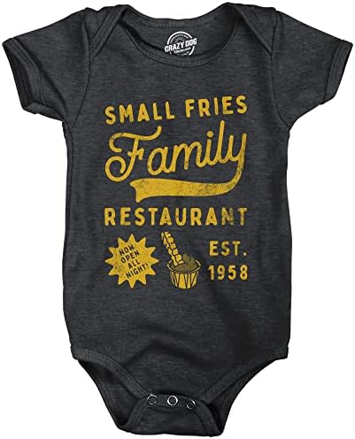 צ'יפס קטן מסעדה משפחתית בגד גוף תינוקות מצחיק סועד מצחיק מגשר לתינוקות