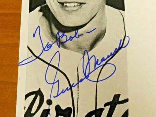 Gene Mauch חתום בייסבול בייסבול 8x10 עם JSA COA - תמונות MLB עם חתימה