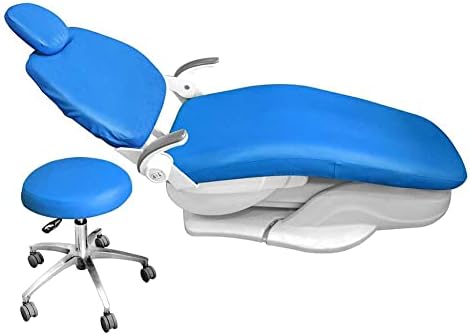 שיניים יחידה בד כיסא כיסוי שרוולים, 4 יח ' סט עור מפוצל שיניים עמיד למים יחידה מכסה, מכסה נגד אבק רופא שיניים כיסא בד מגן
