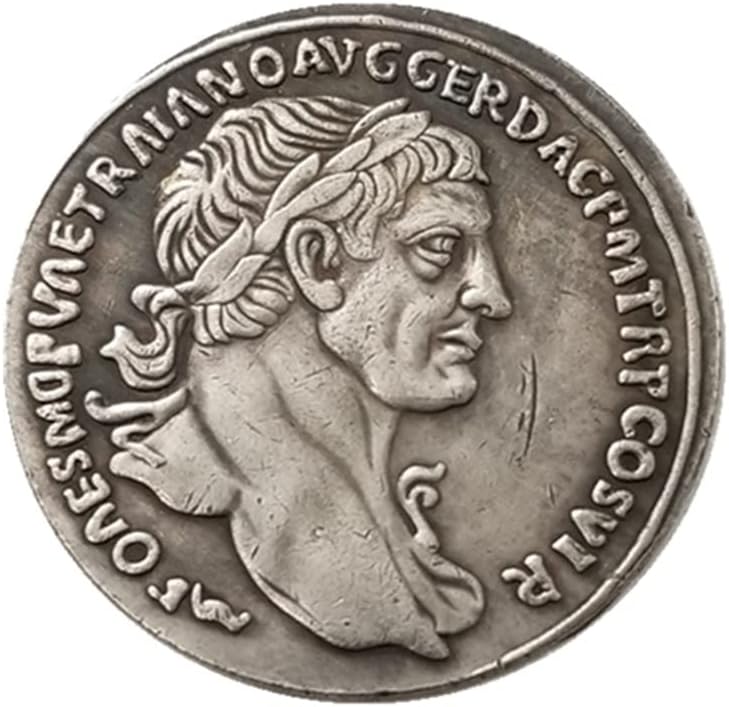 מלאכות עתיקות מטבע רומאי מטבע זיכרון מטבע פליז מכסף כסף מצופה כסף סבב כסף *3428